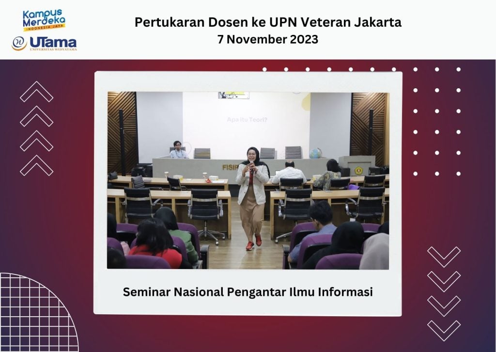 Pertukaran Dosen Prodi Perpustakaan & Sains Informasi dengan Prodi Sains Informasi Universitas Pembangunan Nasional Veteran Jakarta