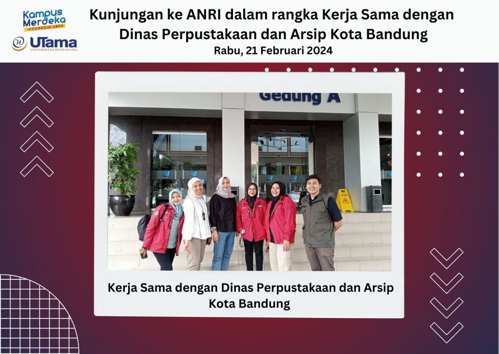 Kerja Sama Prodi Perpustakaan dan Sains Informasi dengan Dinas Arsip dan Perpustakaan Kota Bandung dalam Penelitian Mengenai Penyelamatan dan Perlindungan Arsip Digital