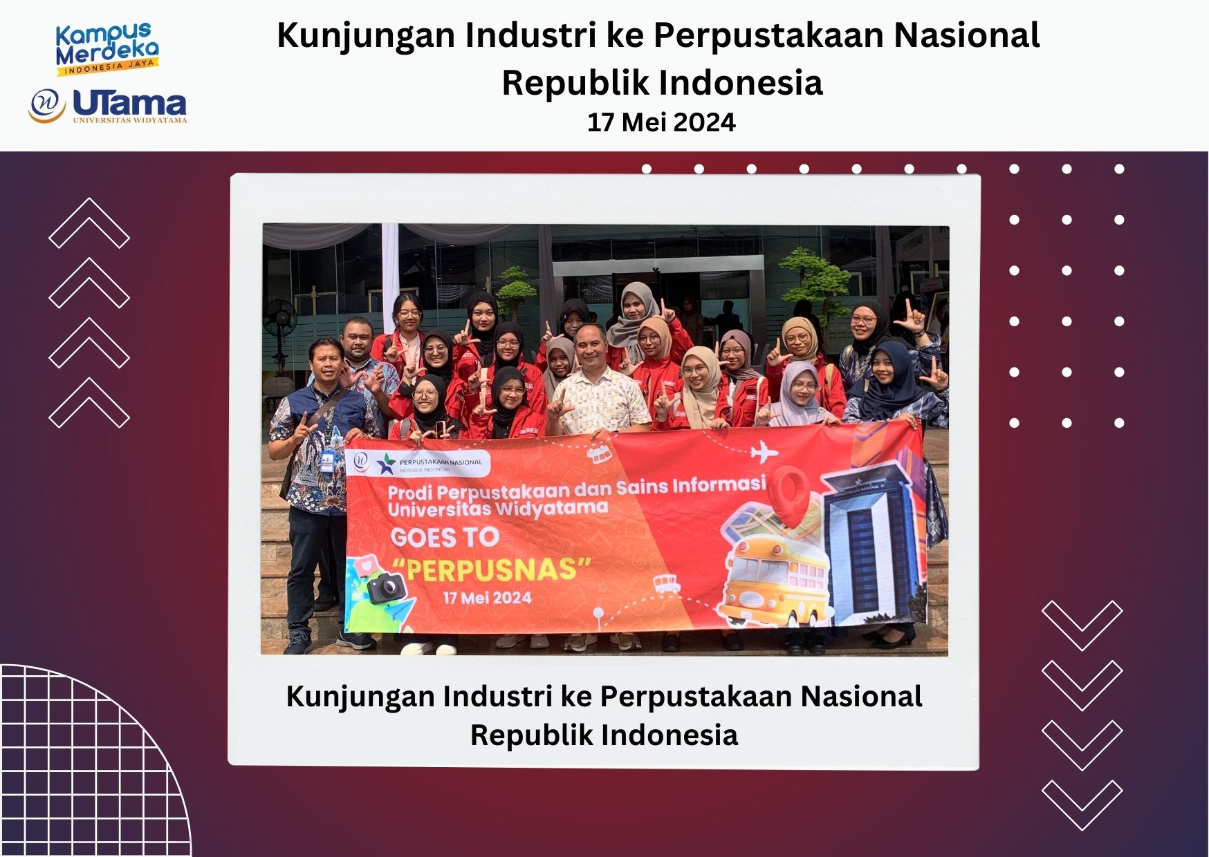 Prodi Perpustakaan dan Sains Informasi Goes To Perpusnas RI